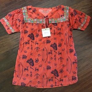 Brand new southwest-pattern blouse, size small.